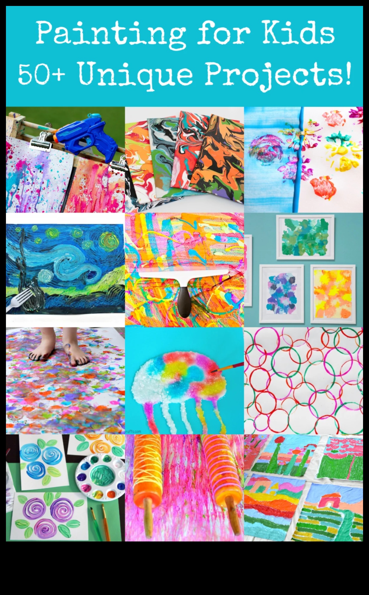 روائع فوضوية: مشاريع الطلاء DIY للأطفال للفنانين الناشئين