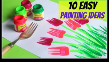 روائع فوضوية: مشاريع الطلاء DIY للأطفال للفنانين الناشئين